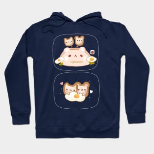 Eggy toast cuddles Hoodie